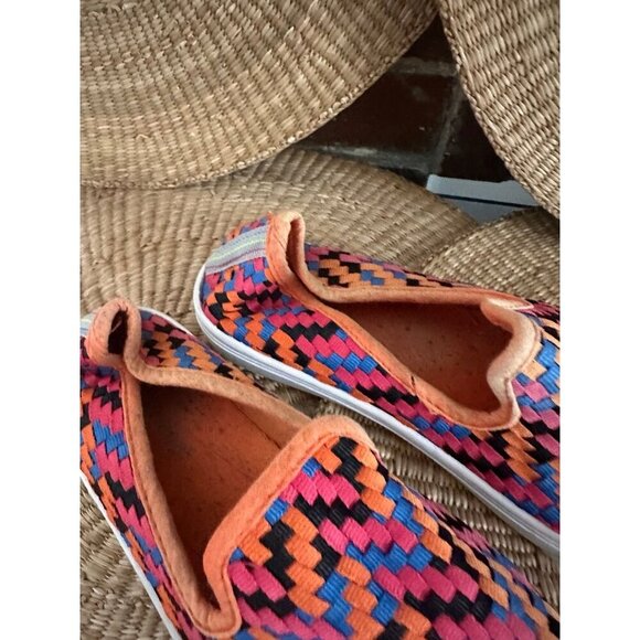 Bamboo women’s size 38 colorful slide on shoes - Picture 4 of 8